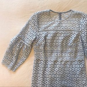 J.Crew Bell Sleeve Daisy Lace Dress